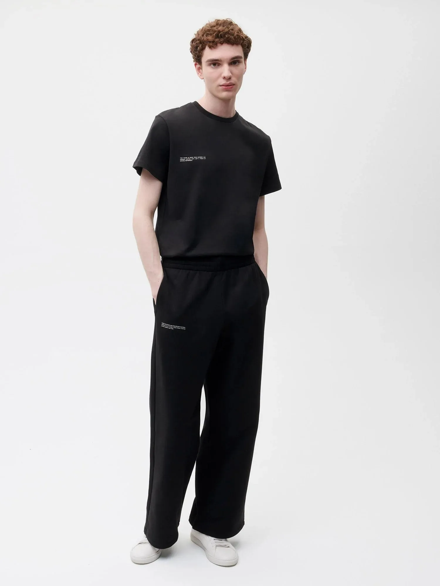 365 Straight Leg Track Pants—black