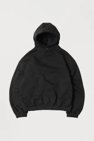 Banding Snap Hoody - Black