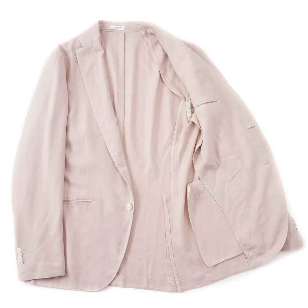Boglioli Cashmere Sport Coat in Sand Pink Herringbone