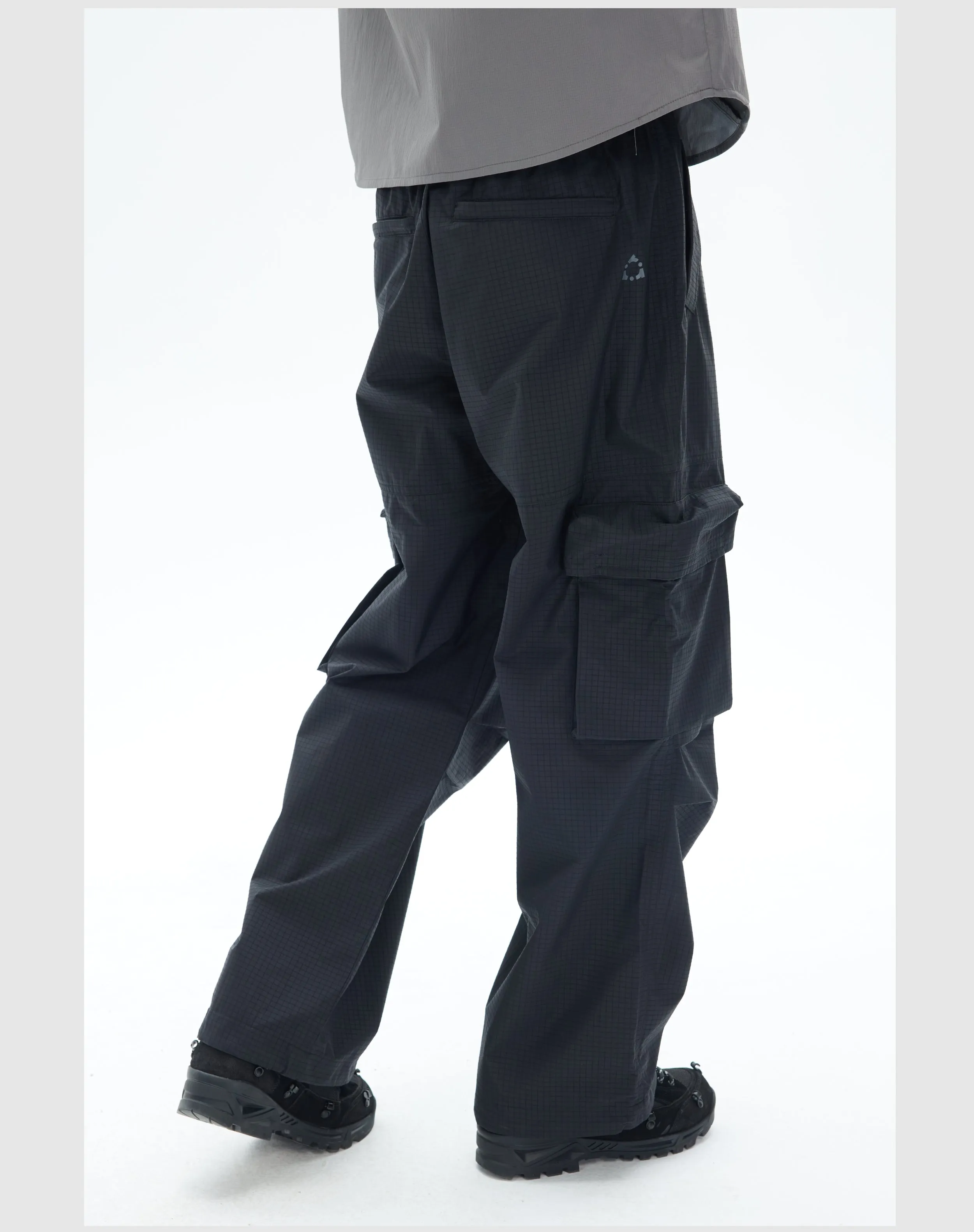 Casual wide-leg straight pants