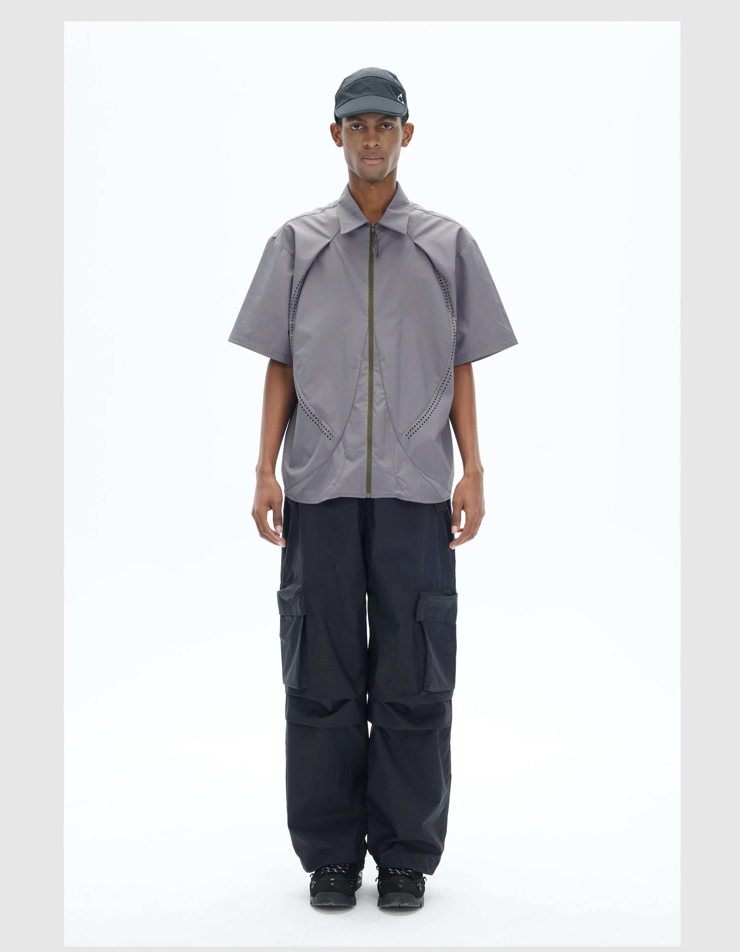 Casual wide-leg straight pants
