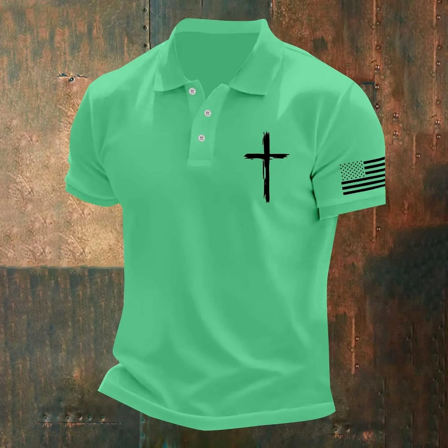 Classic Fit Polo Shirts for Men Stretchy Slim Fit Summer Golf Tennis Baseball T-Shirts Collared Button up Jersey Tops