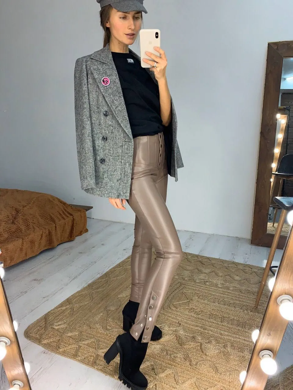 Fleece Padded Leggings Stylish Mocha Leggings Women Fashionable