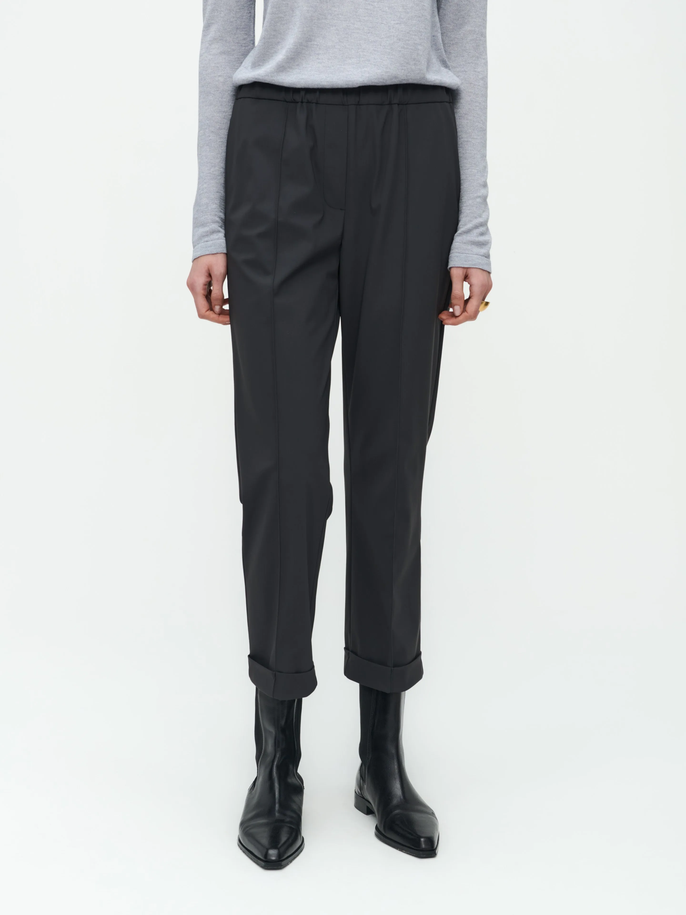 Irena Pants  Technical Jersey | Dark Grey