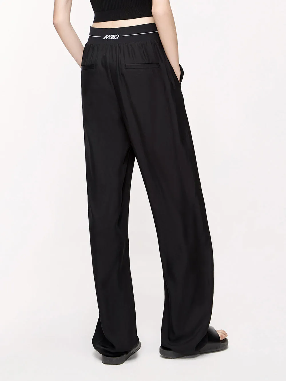 Logo Straight Casual Pants