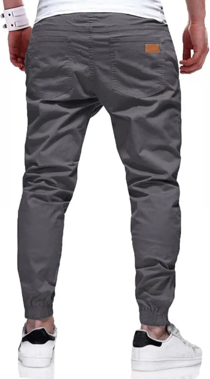Men's Casual Joggers Pants Chino Hiking Outdoor Pants Cotton Sweatpants Pants for Running