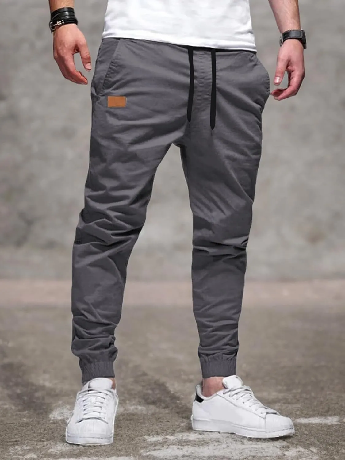 Men's Casual Joggers Pants Chino Hiking Outdoor Pants Cotton Sweatpants Pants for Running