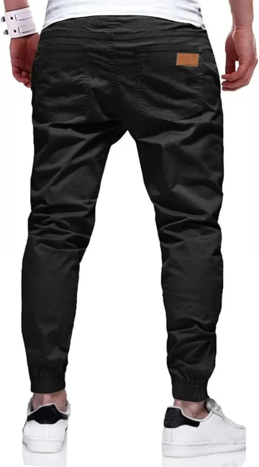 Men's Casual Joggers Pants Chino Hiking Outdoor Pants Cotton Sweatpants Pants for Running