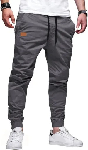 Men's Casual Joggers Pants Chino Hiking Outdoor Pants Cotton Sweatpants Pants for Running