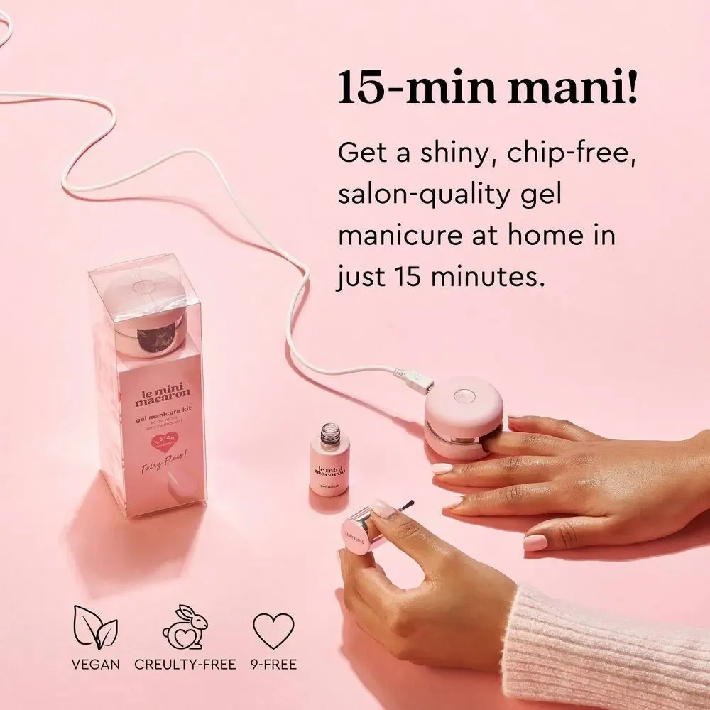 New - Le Mini Macaron Gel Nail Polish Kit - Licorice - 5ct