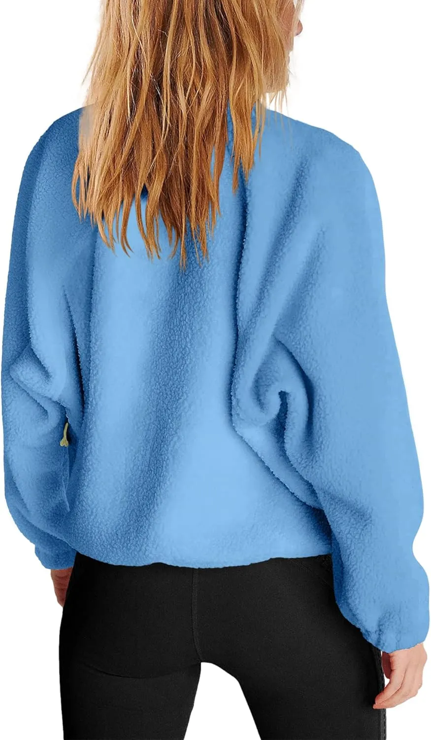 Nirovien Womens Fleece Pullover Long Sleeve Sherpa Jacket Button Down Fuzzy Sweatshirt Warm Outwear with Pockets