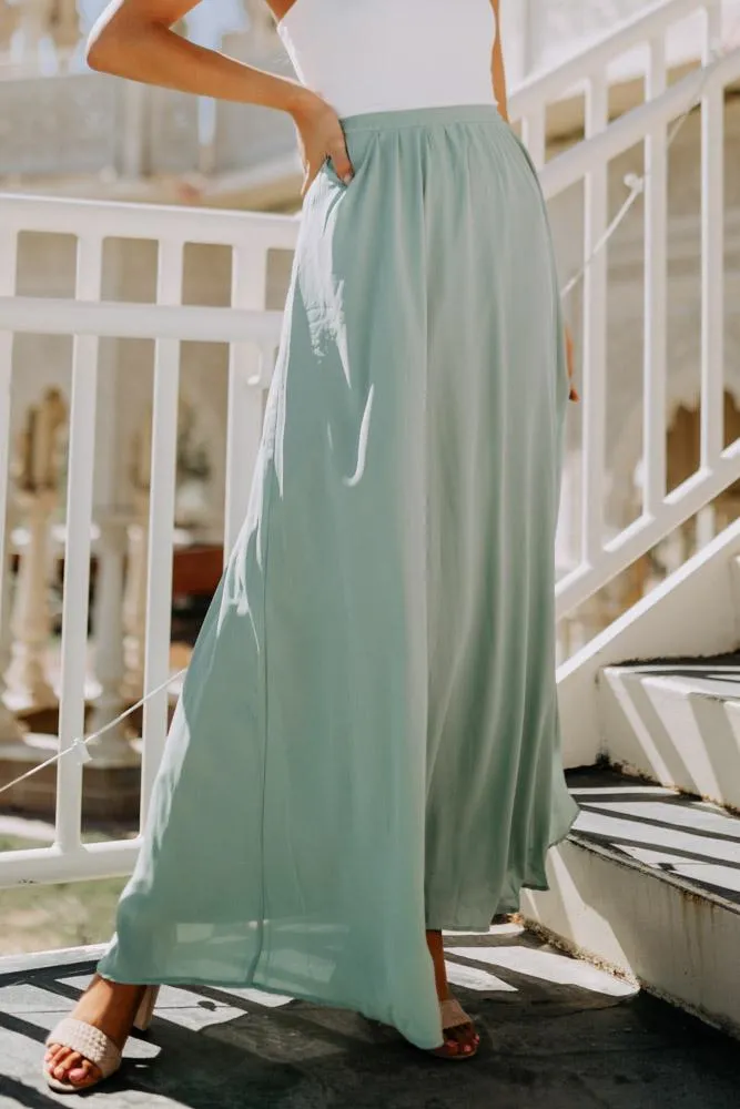 Penelope Maxi Skirt in Green