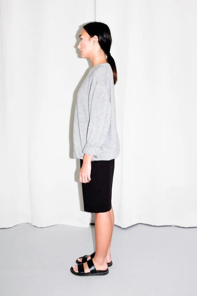 PURE CASHMERE GREY OVERSIZED COSY SWEATER