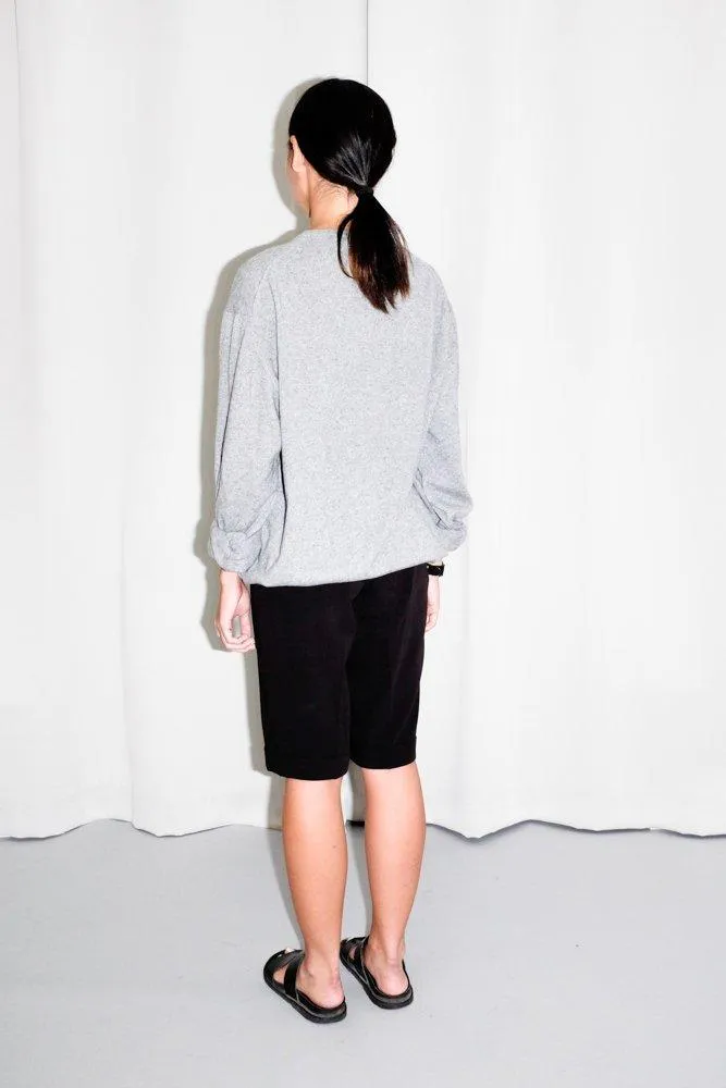 PURE CASHMERE GREY OVERSIZED COSY SWEATER