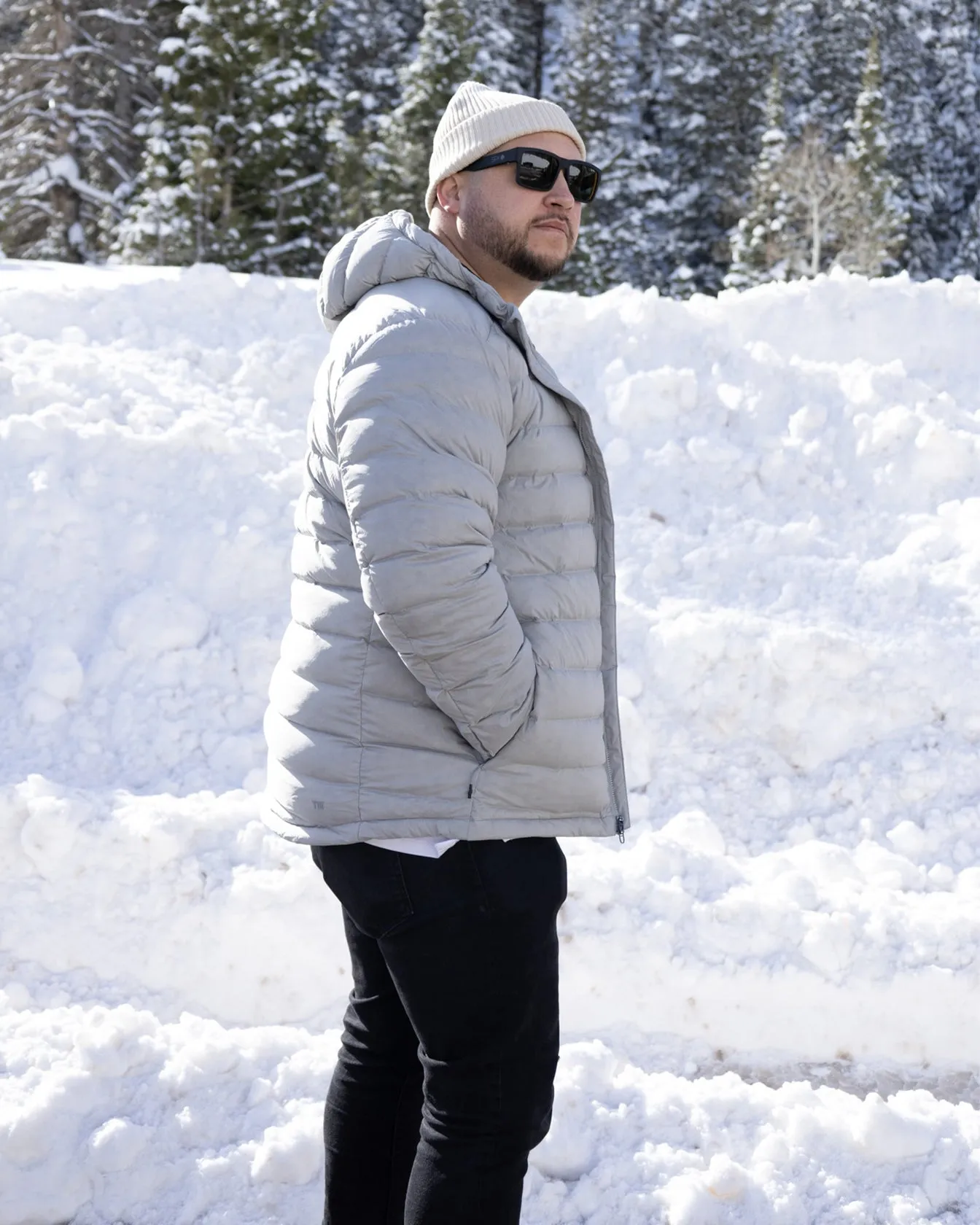 Quest Down Jacket Light Grey