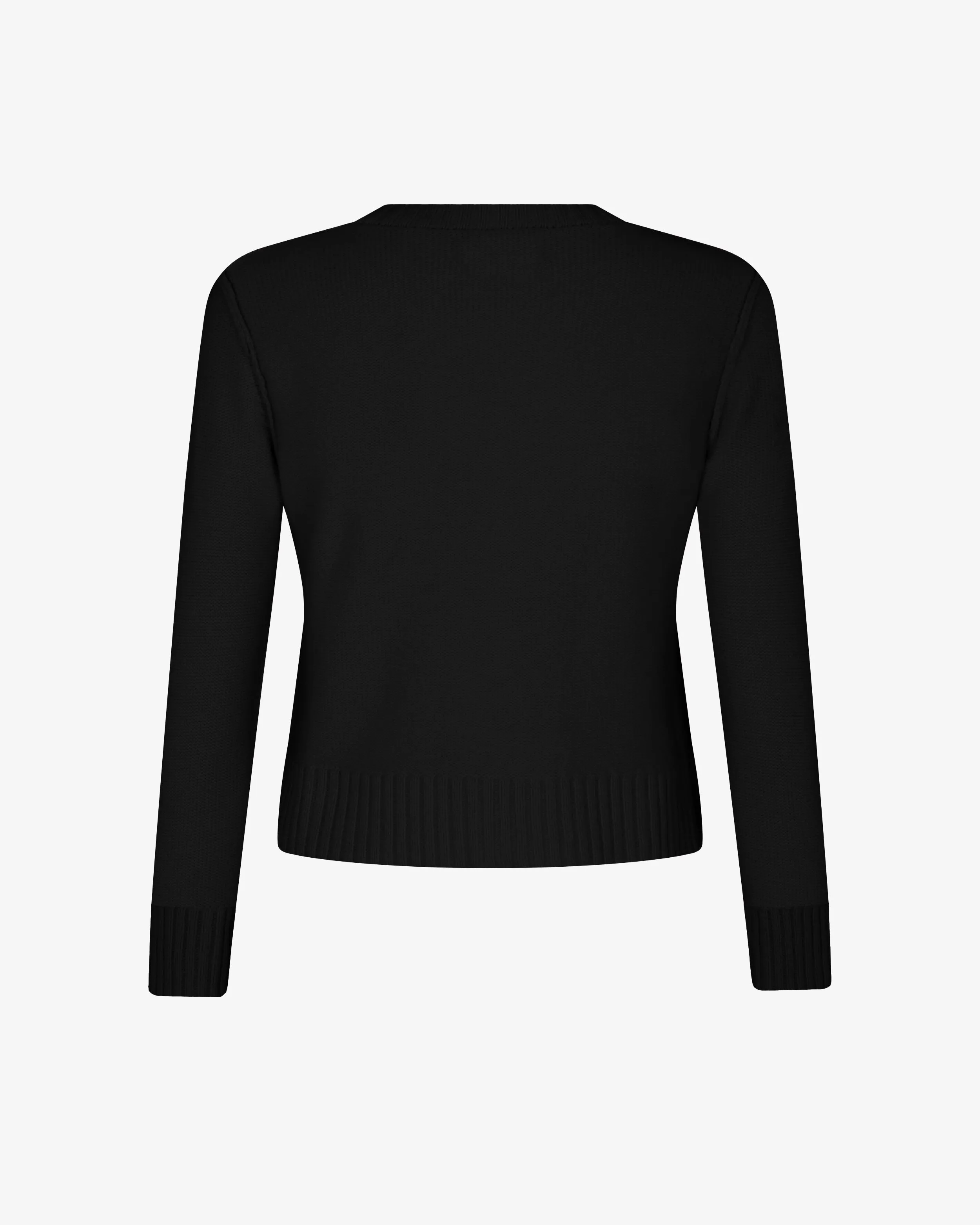 Round Neck Jumper - Black