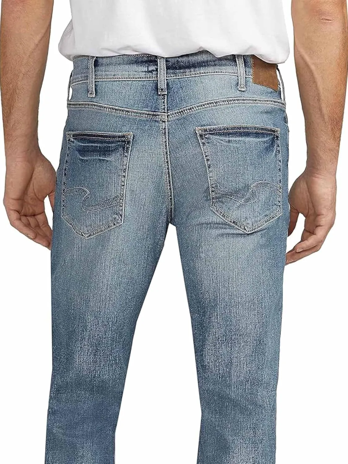 Silver Jeans Co. Men's Zac Relaxed Fit Straight Leg Denim Jeans