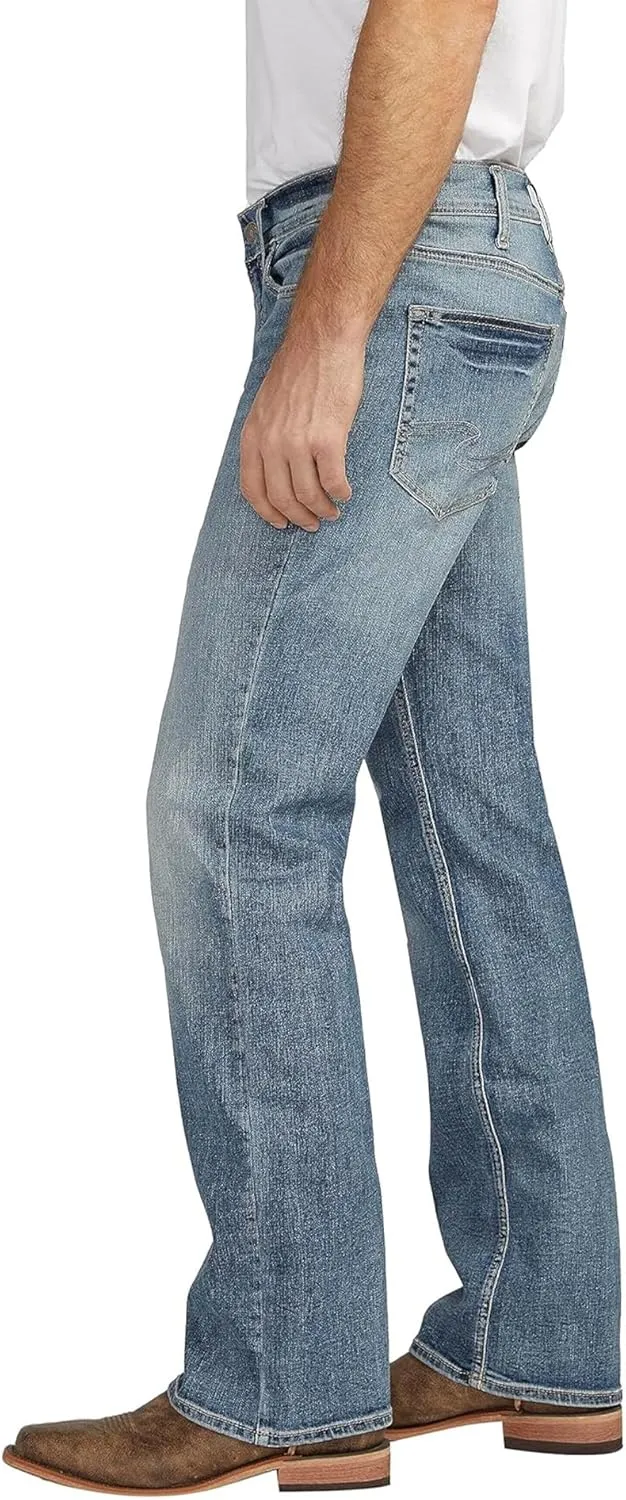 Silver Jeans Co. Men's Zac Relaxed Fit Straight Leg Denim Jeans