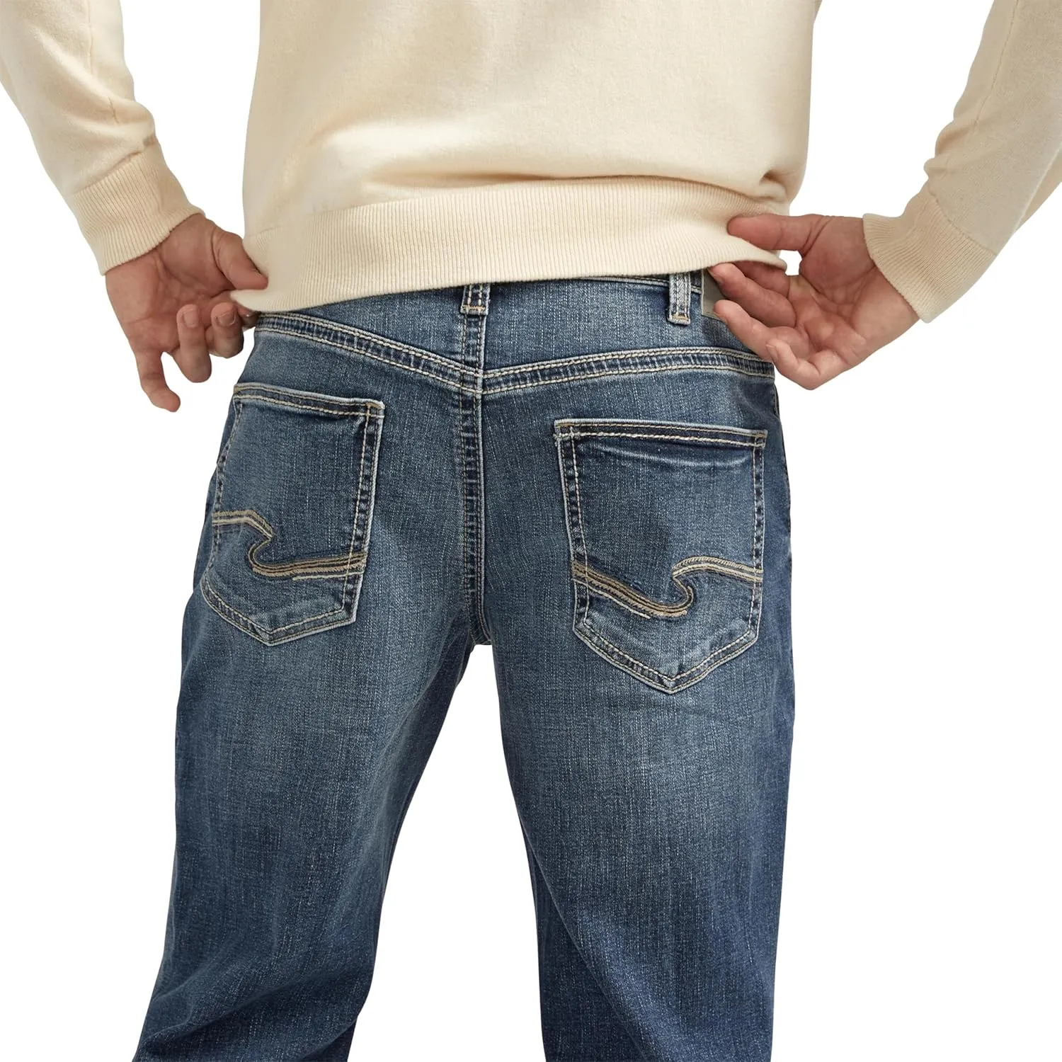 Silver Jeans Co. Men's Zac Relaxed Fit Straight Leg Jeans