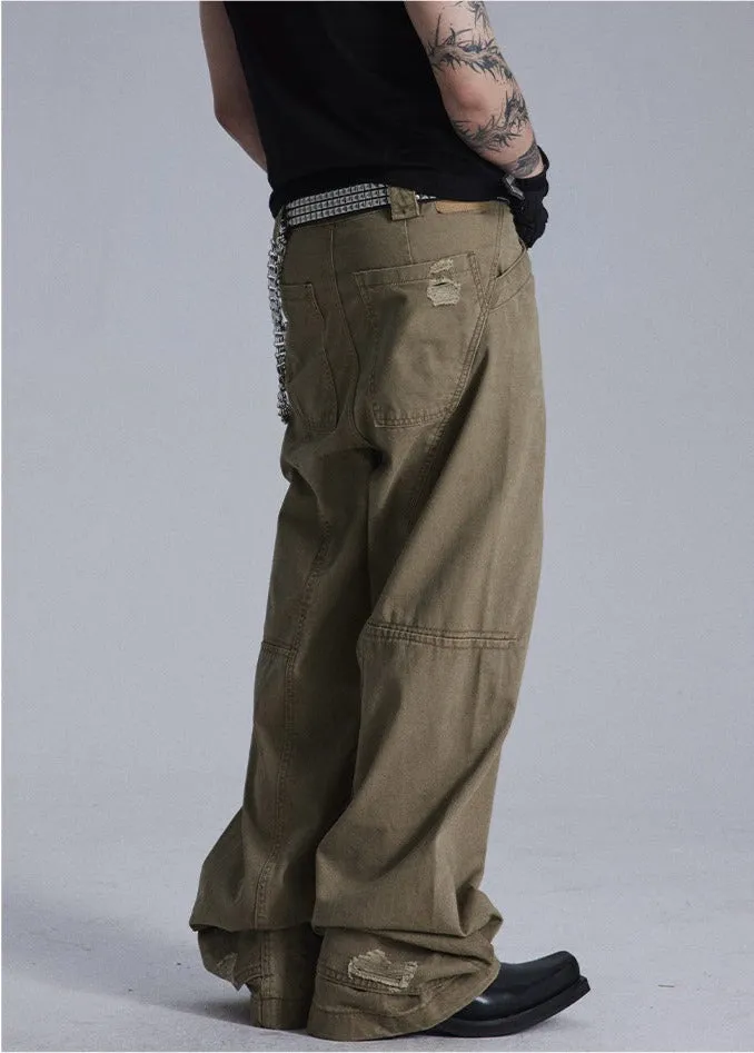Straight casual pants