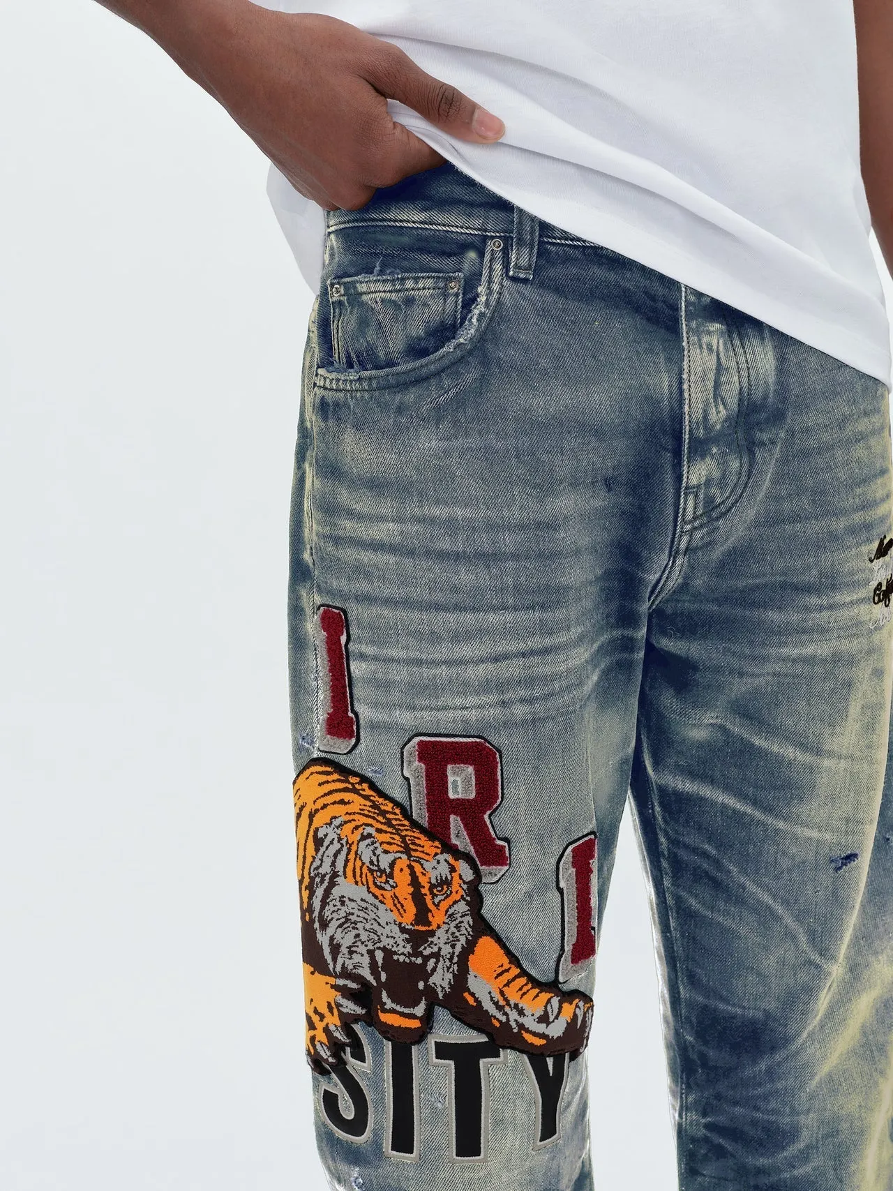 Varsity Tiger Straight Jeans